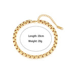 Tarnish Free 18K Gold PVD Plated Jewelry Stainless Steel Herryingbone Chain Necklace My Store