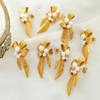 JEWELRY EH263 Fashion Texture Three-Dimensional Oval Earrings Simple Versatile Earrings for Women My Store