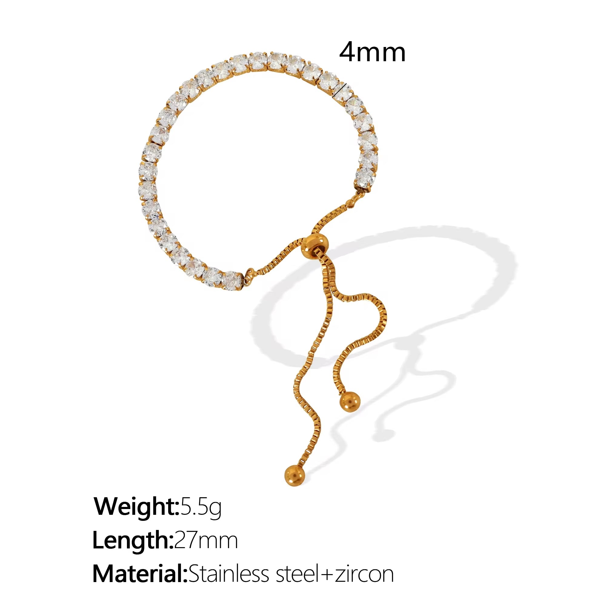 JEWELRY SL17 Wholesale Fashion Zirconia Bracelet Versatile Sweet Cool Style Hand Jewelry Niche Designs My Store