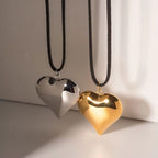 Stainless Steel 18K Gold Plated Heart Shape Necklace Jewelry Chain Set Fashion Jewelry My Store