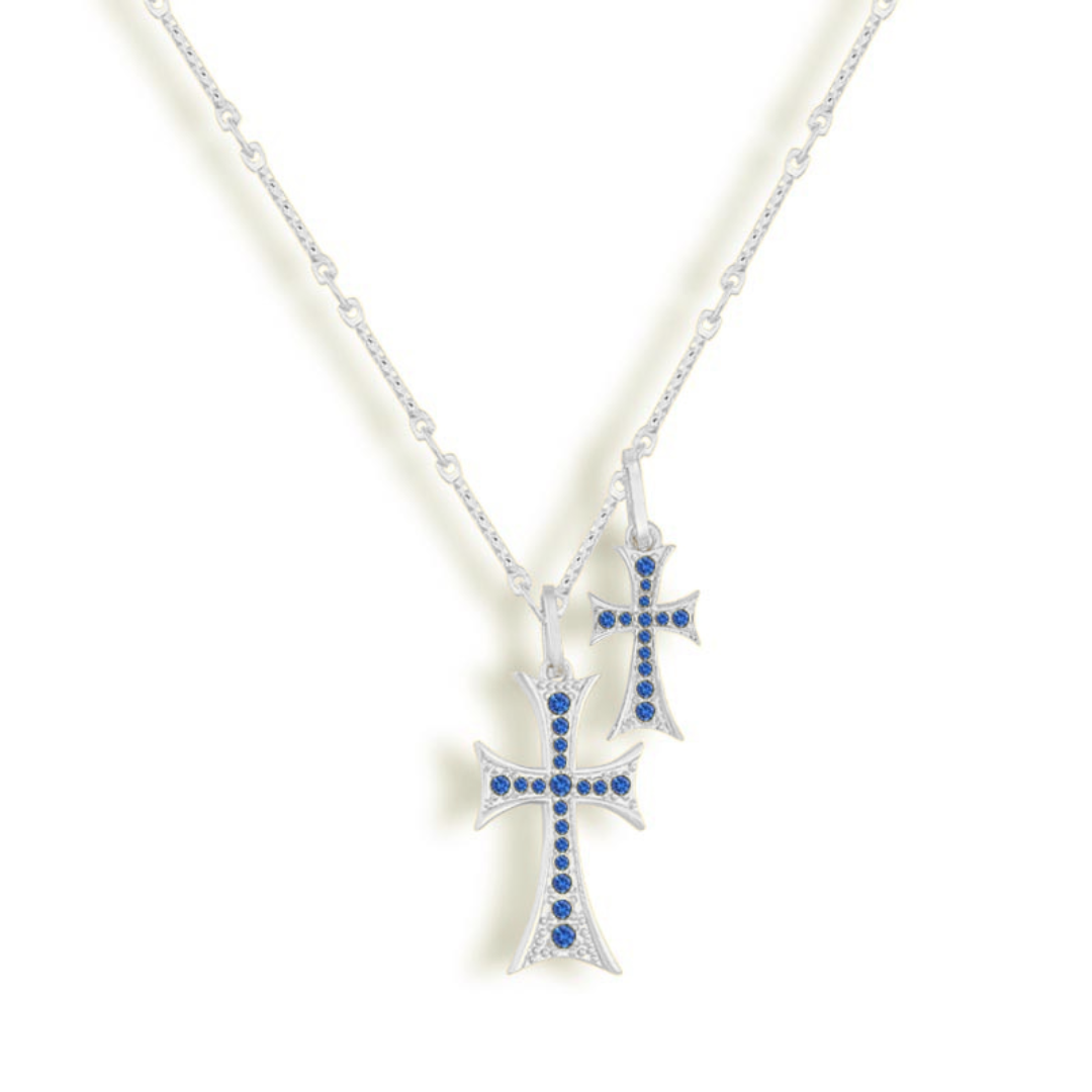 Double Cross Me Necklace Xiha