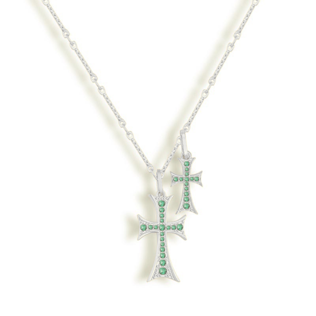 Double Cross Me Necklace Xiha