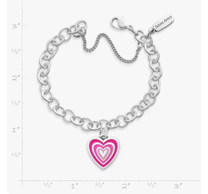 Enamel Radiant Heart Charm Bracelet James Avery