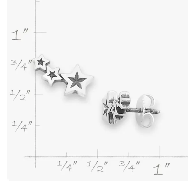 Twinkling Stars Ear Climbers James Avery