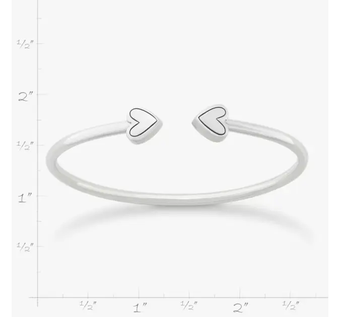 Two Hearts Flexible Cuff Bracelet James Avery