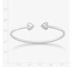 Two Hearts Flexible Cuff Bracelet James Avery