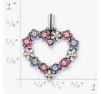 Enamel Floral Heart Wreath Pendant James Avery