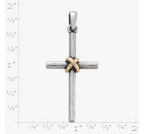 Forged Cross Pendant with Gold Wrap James Avery
