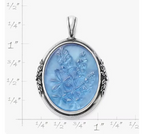 Sculpted Bluebonnet Layered Gemstone Pendant James Avery
