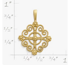 Twisted Wire Lacy Cross Pendant James Avery