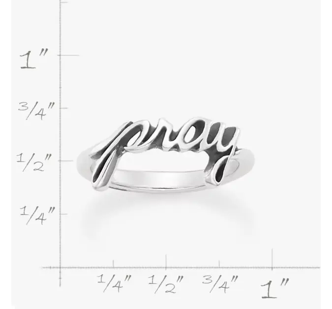 "Pray" Ring James Avery