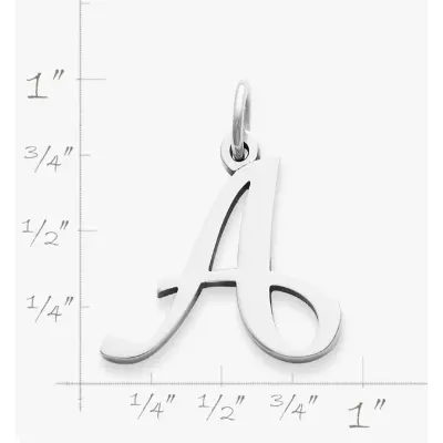 Large Script Initial Charm James Avery