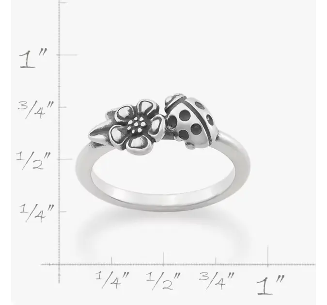 Ladybug and Flower Ring James Avery