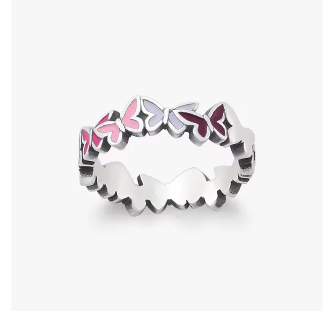 Enamel Connected Butterflies Ring James Avery