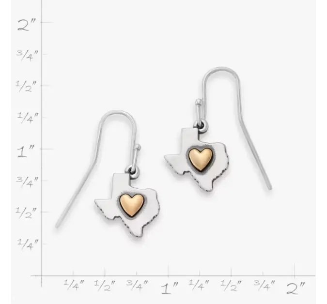 Deep in the Heart of Texas Dangle Earrings James Avery