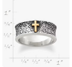 Textured Wedding Ring with Cross James Avery