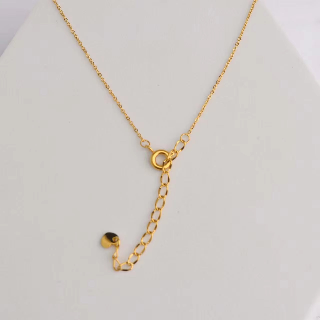 18K Pvd Gold Plated Water Drop Zirconia Dot Triangle Square Pendant Necklace Stainless Steel Tarnish Free Jewelry FJN0171N My Store
