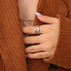 18K PVD Gold Plated Stainless Steel Jewelry Hollow Adjustable Opening Rings My Store