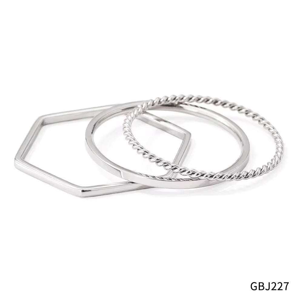 Ins Simple Stainless Seel 3 PCS Ring Women'S Fashion Finger Ring My Store