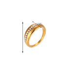 Minimalist 18K Gold Plated Pearl Ring Tarnish Free 316L Stainless Steel Rings Women Jewelry My Store