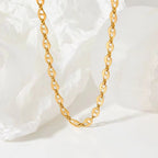 Ins Gold Plated Stainless Steel Pig Nose Designer Chokers Necklace for Women My Store