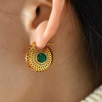 JEWELRY EH202 High Quality Cheap Price Vintage Mausoleum Hollowed Out Gold Earrings Earrings My Store