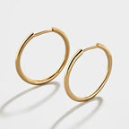 Stainless Steel Gold Plated Large Medium Small Size Hoop Earrings for Women My Store