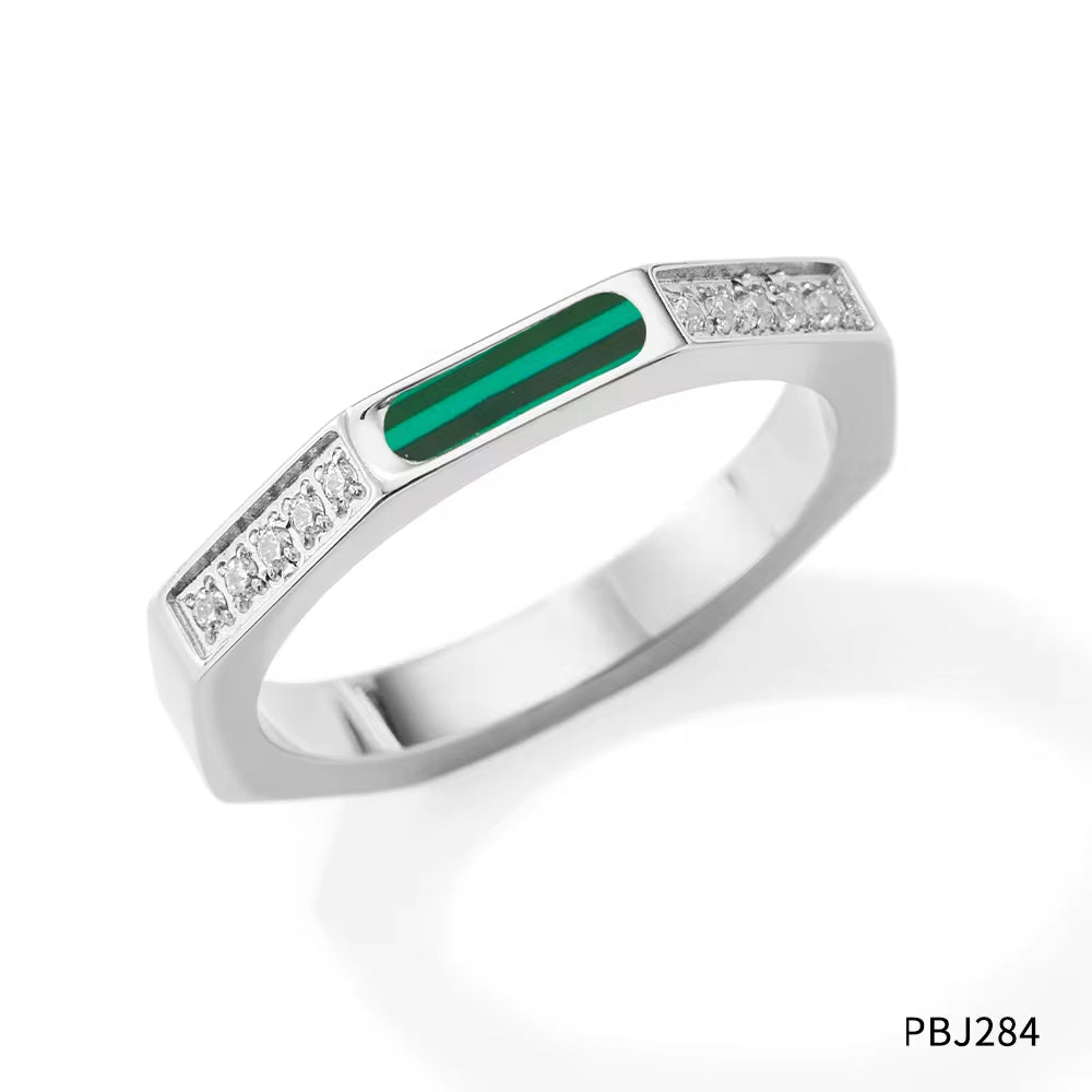 Clear Jewelry Diamond Cz 18K Gold Plated Luxury Shell Ring for Woman Zircon Ring My Store