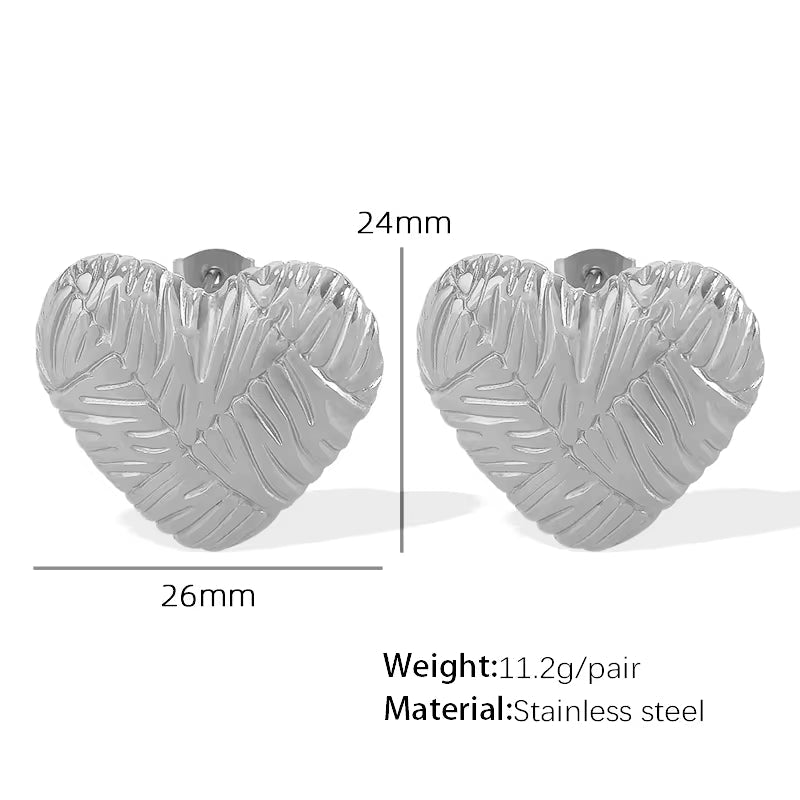 JEWELRY EH175 French Large Love Earrings Versatile Simple Temperament Trend Earrings My Store