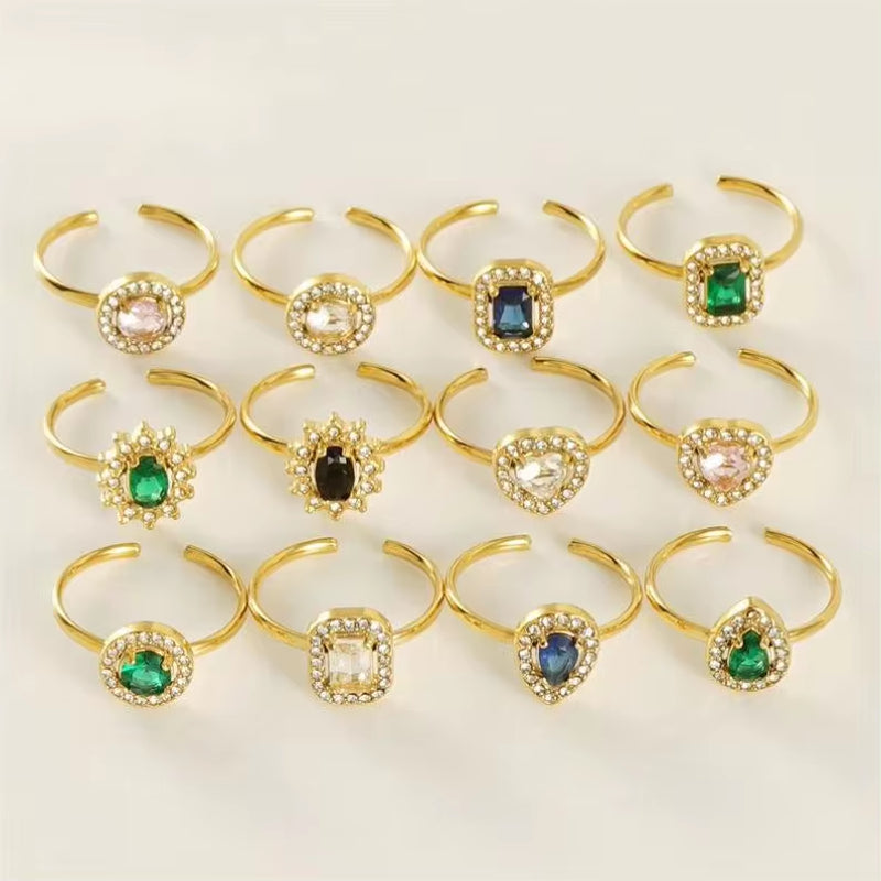 Personality Opening Adjustable 18K Stainless Steel Jewelry Hypoallergenic Ring My Store