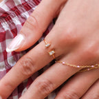 Frosted Duet Ring Alice