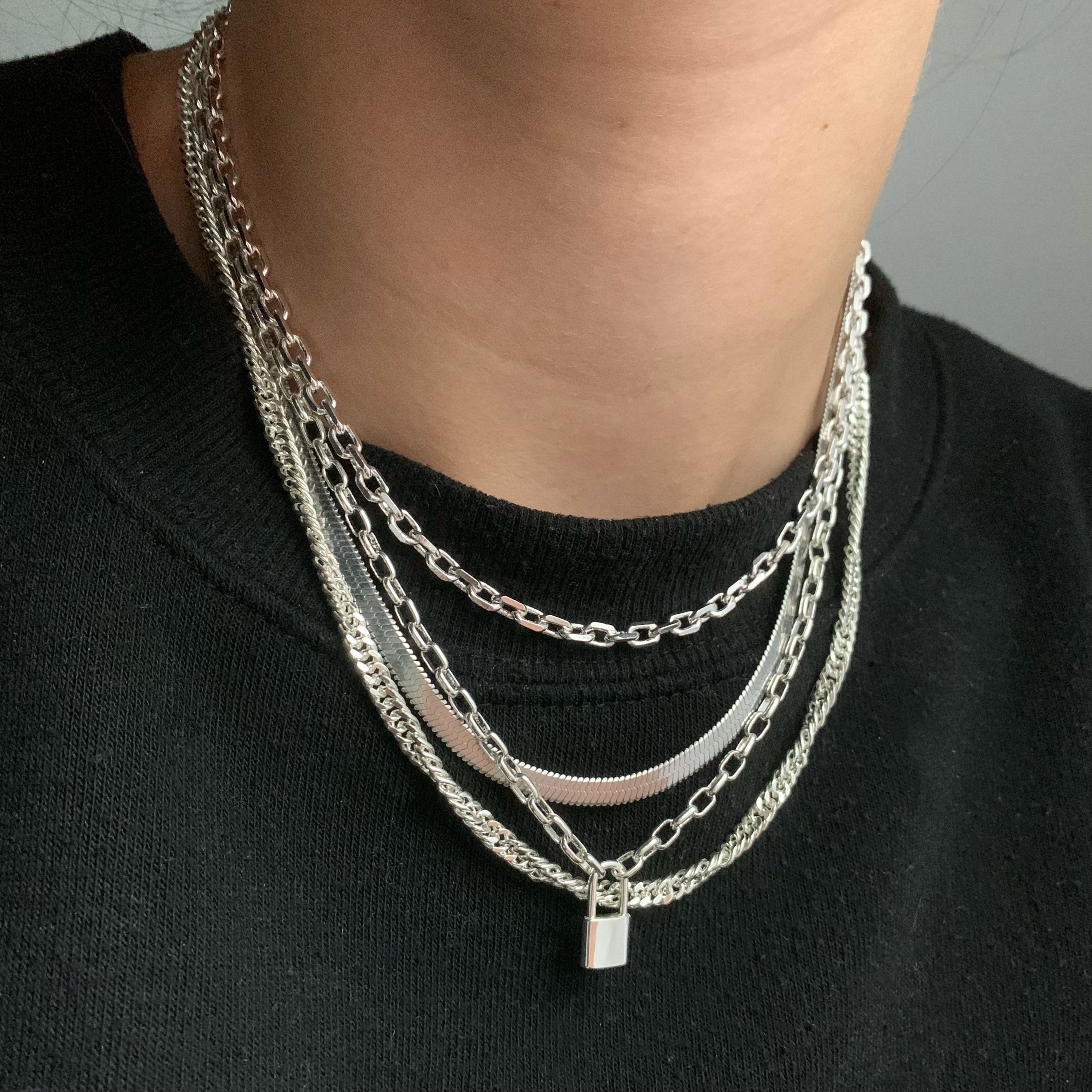 Keep Me Lock Necklace Lee