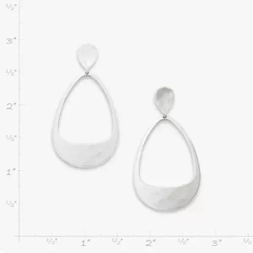 Hammered Open Drop Earrings James Avery