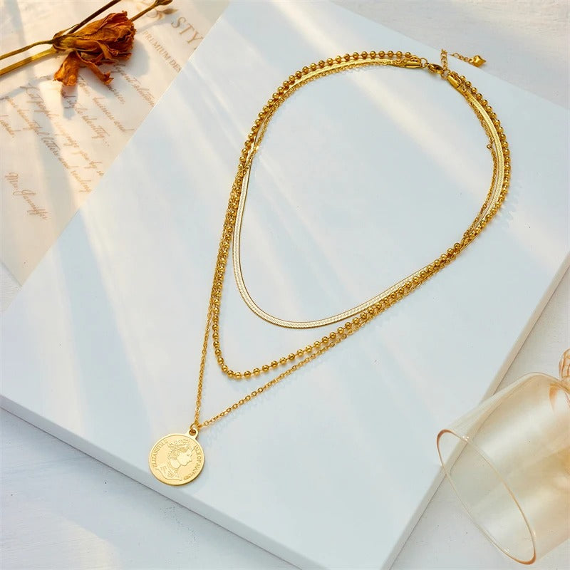 Good Things Come in Threes Necklace Lee