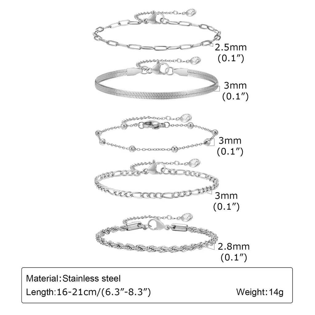 Evry Bracelet 5 PIEACE Set Evry Jewelz