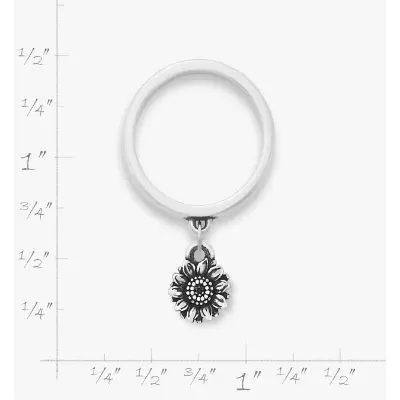 Mini Sunflower Charm Dangle Ring James Avery