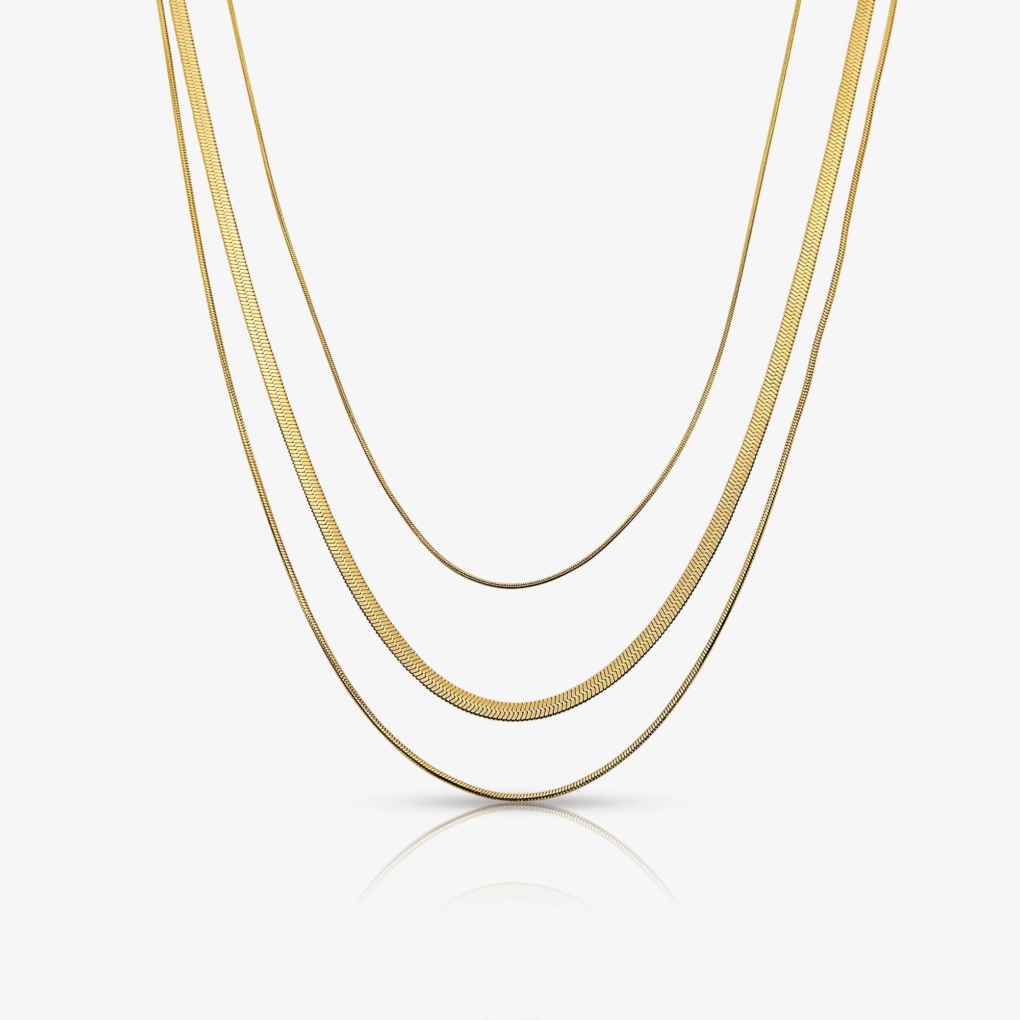 Queen Behaviour Triple Layered Necklace Sophia