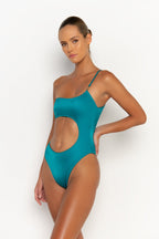 BONITA Blue Fondale - One-Piece Swimsuit Sommer Swim