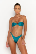 CECE Blue Fondale - Bandeau Bikini Top Sommer Swim