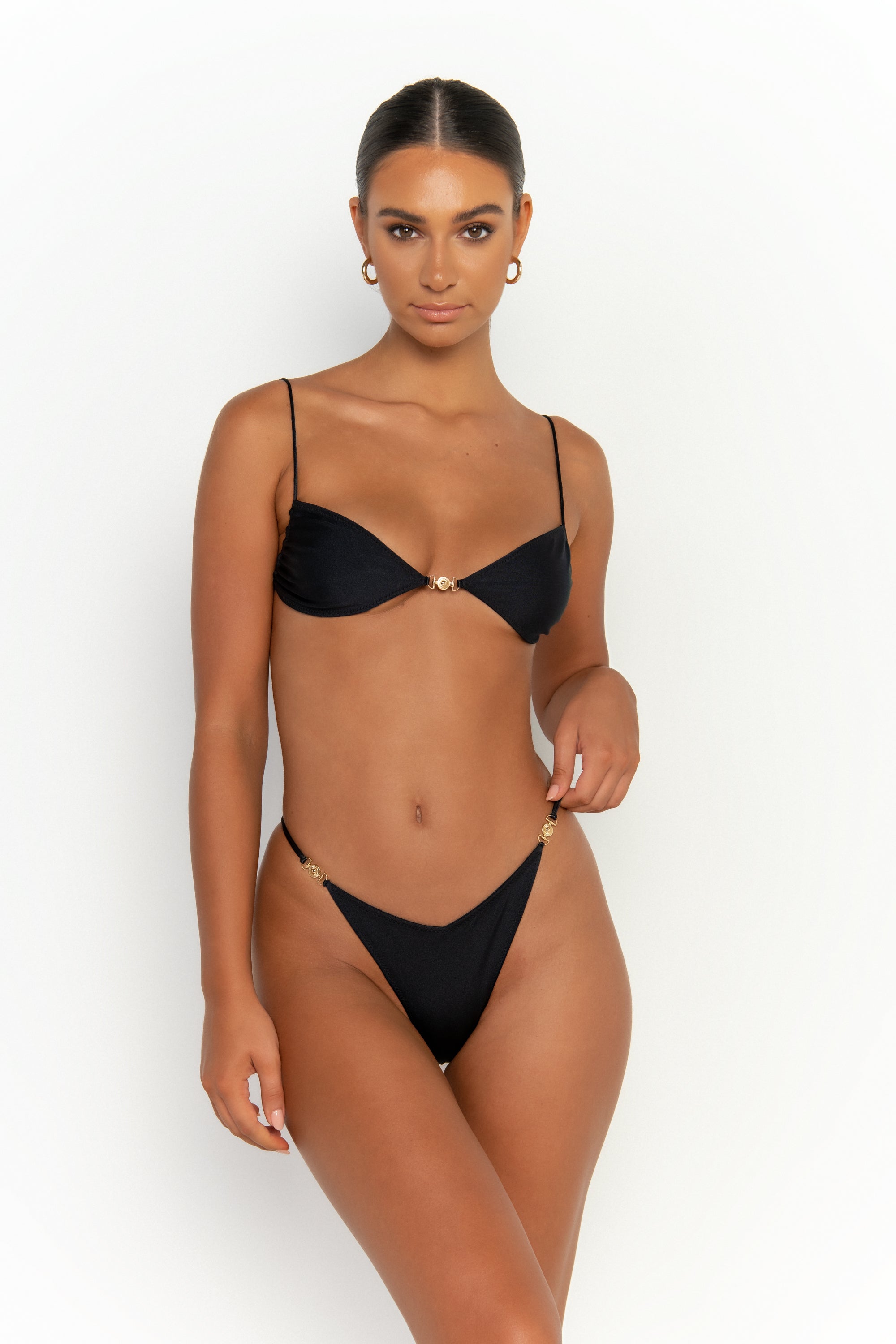 ELLA Nero - Bralette Bikini Top Sommer Swim