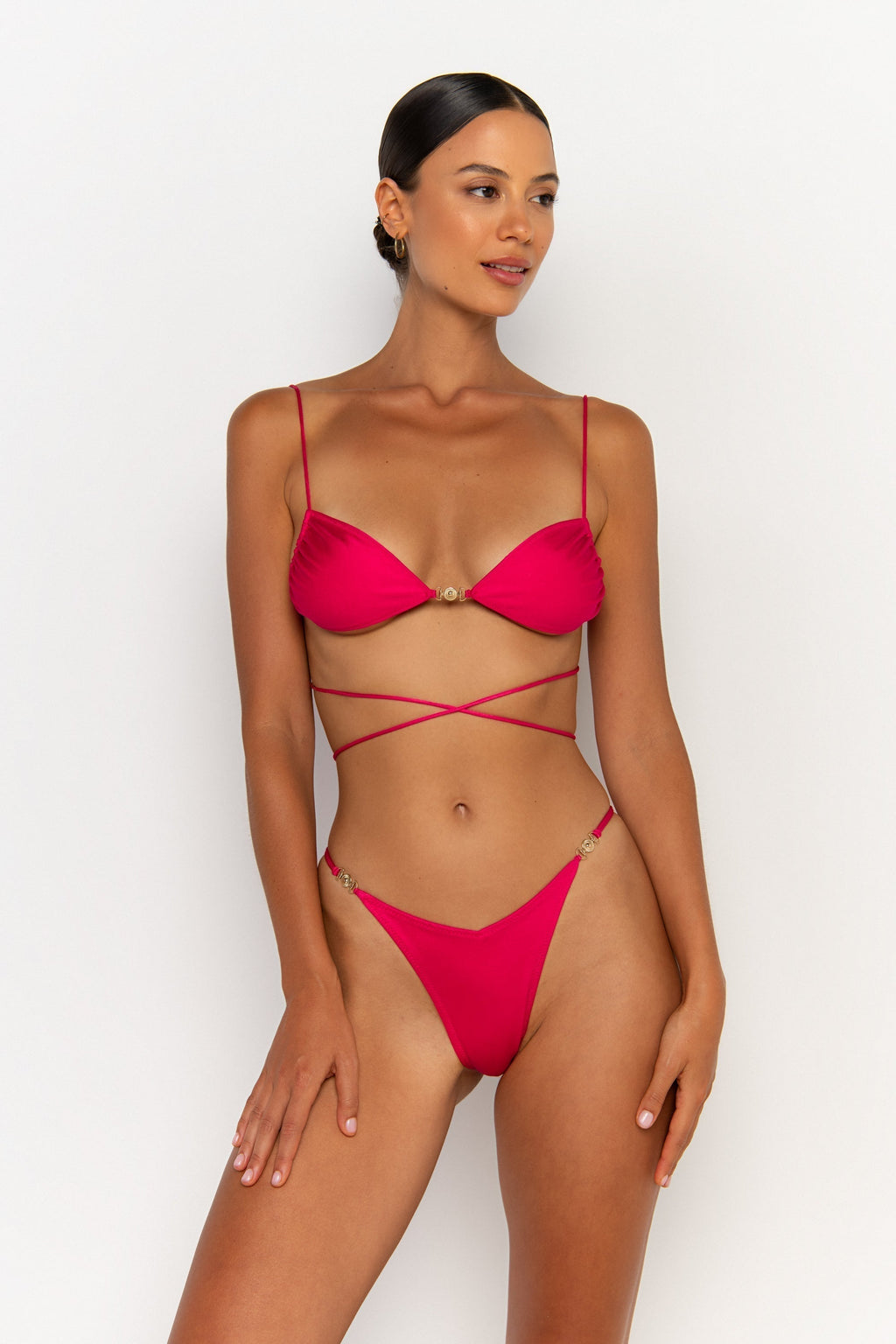 LIA Magenta - Brazilian Bikini Bottoms Sommer Swim