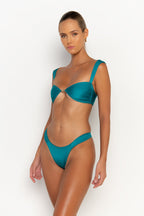 ZITA Blue Fondale - Cheeky Bikini Bottoms Sommer Swim