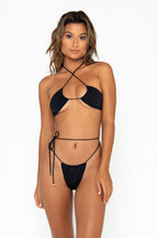 NAOMI Nero - Tie Side Bikini Bottoms Sommer Swim
