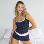 Sweetheart Pajamas - Navy Helene