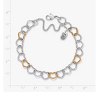 Twisted Wire Connected Hearts Charm Bracelet James Avery